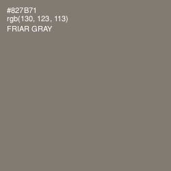 #827B71 - Friar Gray Color Image